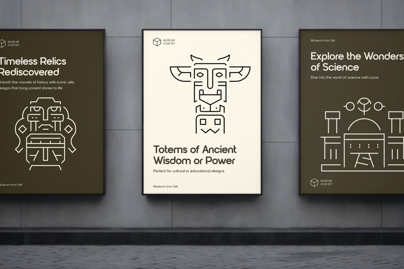 Museum Icon Set