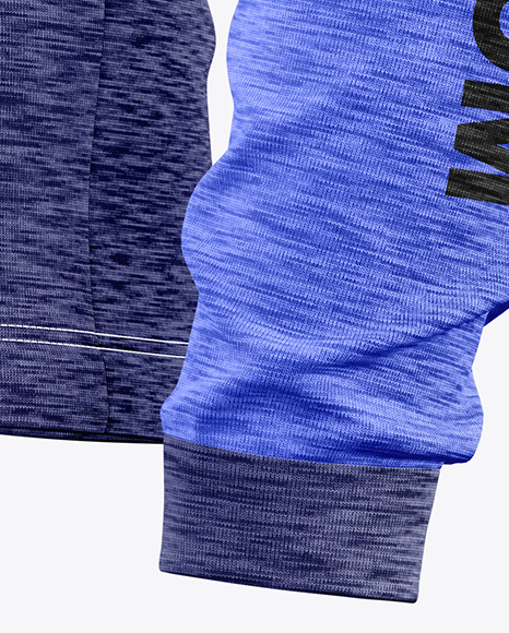 Melange Jersey Mockup - Half Side View