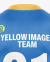 Crew Neck Rugby Jersey Mockup - Back View