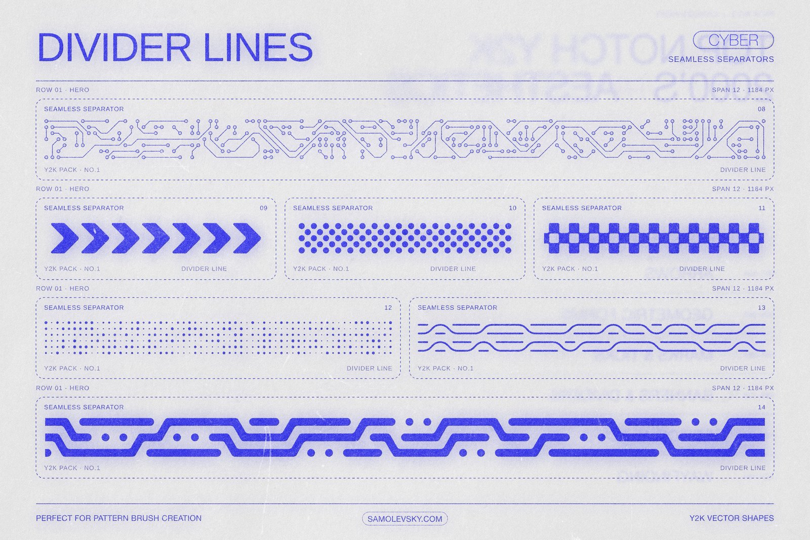 170 Y2K Vector Shapes and Design Elements Pack Vol. 1