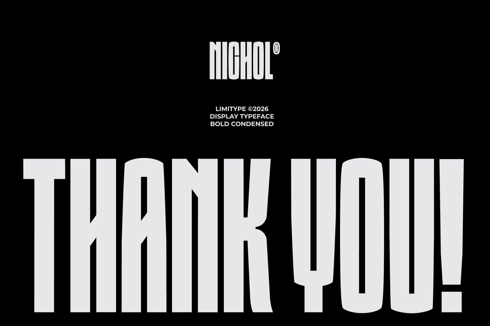 Nichol - Condensed Font