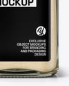 Square Glass Jar with Garlic Powder Mockup