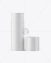 Opened Matte Paper Tube Mockup