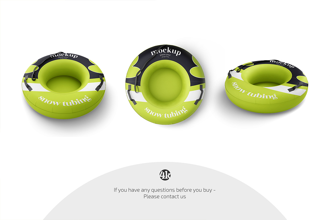 Snow Tubing Mockup Set