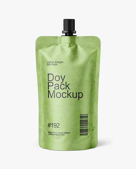 Kraft Paper Doy Pack Mockup