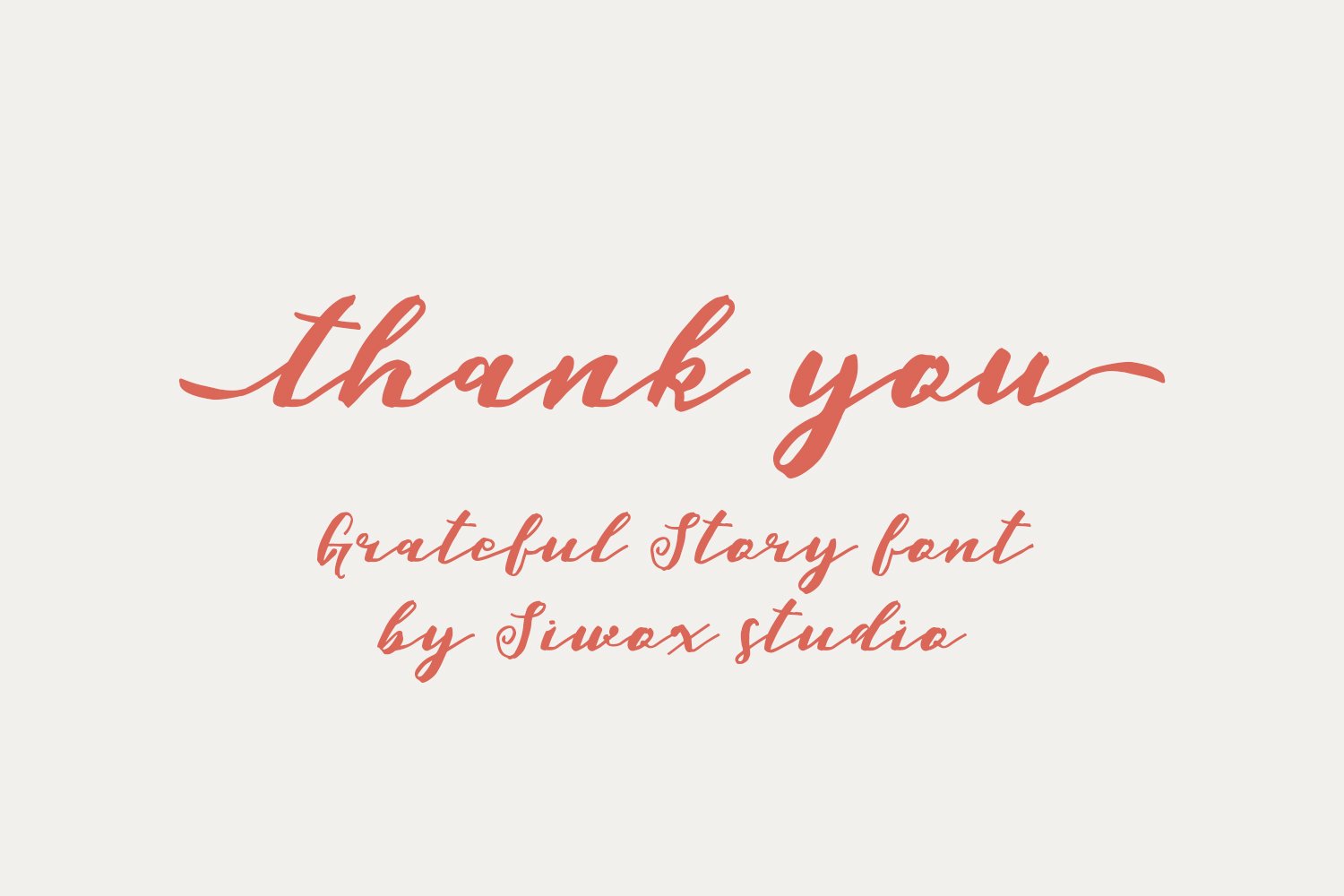 Grateful Story - a handwritten font