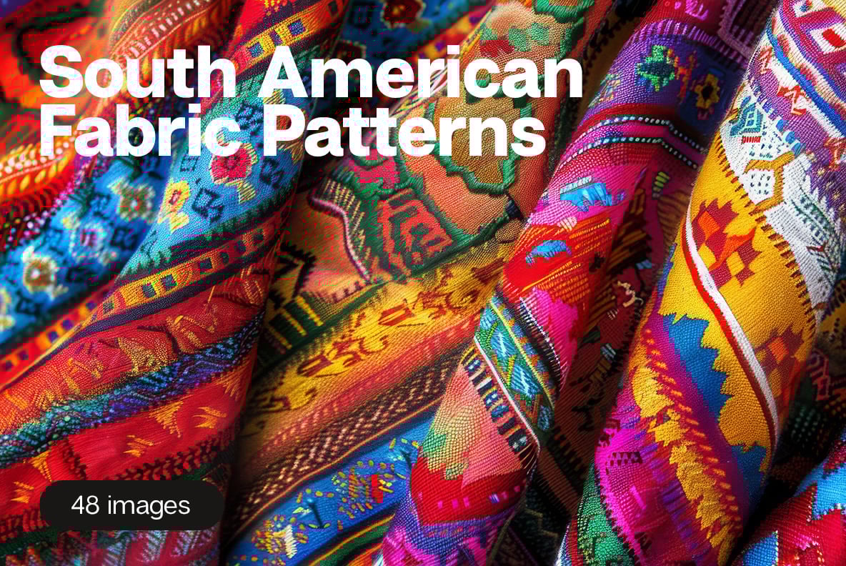 South American Fabric Patterns - 48 images