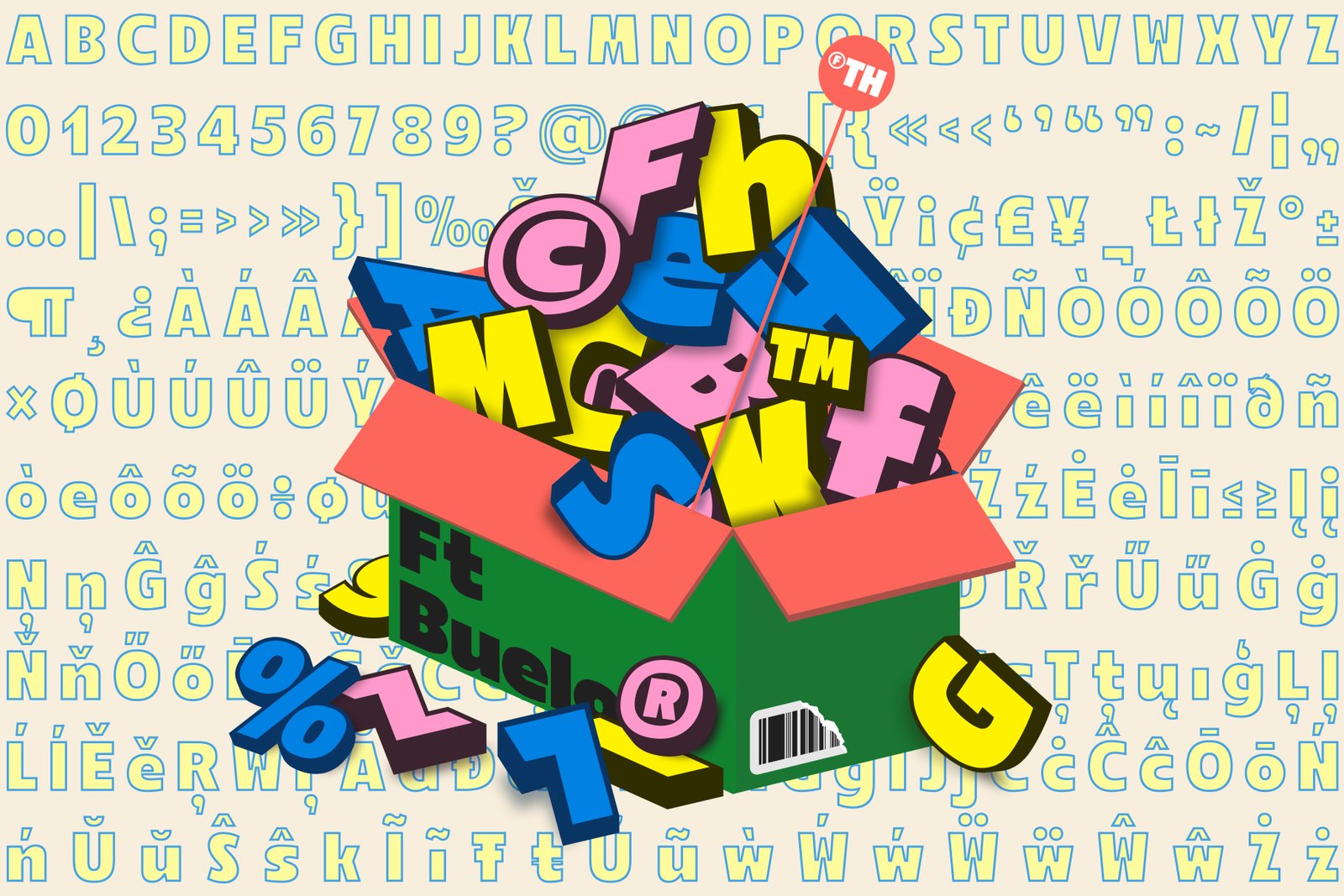 Ft Bueloz | A Modern Shadow Font for Bold Expressions