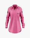 Women's Long Sleeve Shirt Mockup - Front View