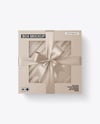Gift Box With Bow Mockup