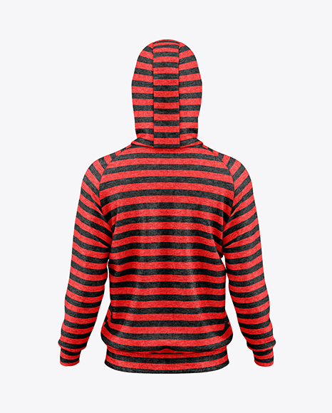 Men's Heather Hoodie Mockup - Back View
