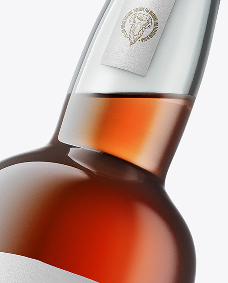 Tall Cognac Bottle Mockup