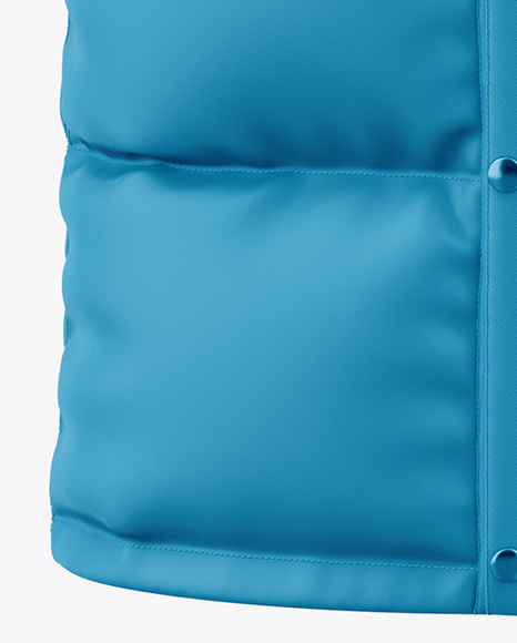 Men's Long Down Jacket Mockup - Front View
