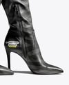 Pair of High-Knee Boots on Women's Legs Mockup