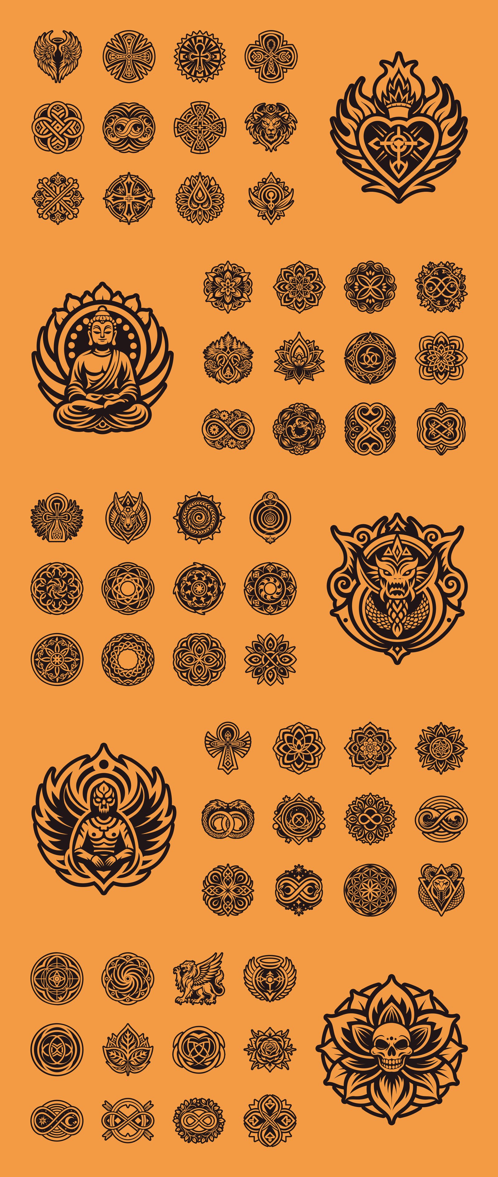 Eternal Life and Endless Symbols Set