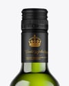 Green Glass White Wine Bottle Mockup
