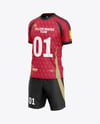 Soccer Kit Mockup - Half Side View