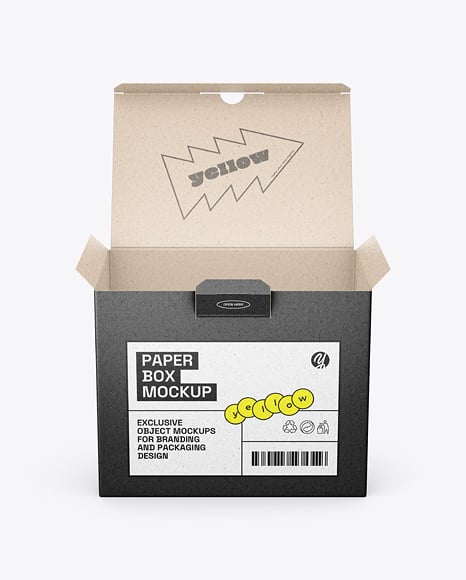 Kraft Paper Box Mockup