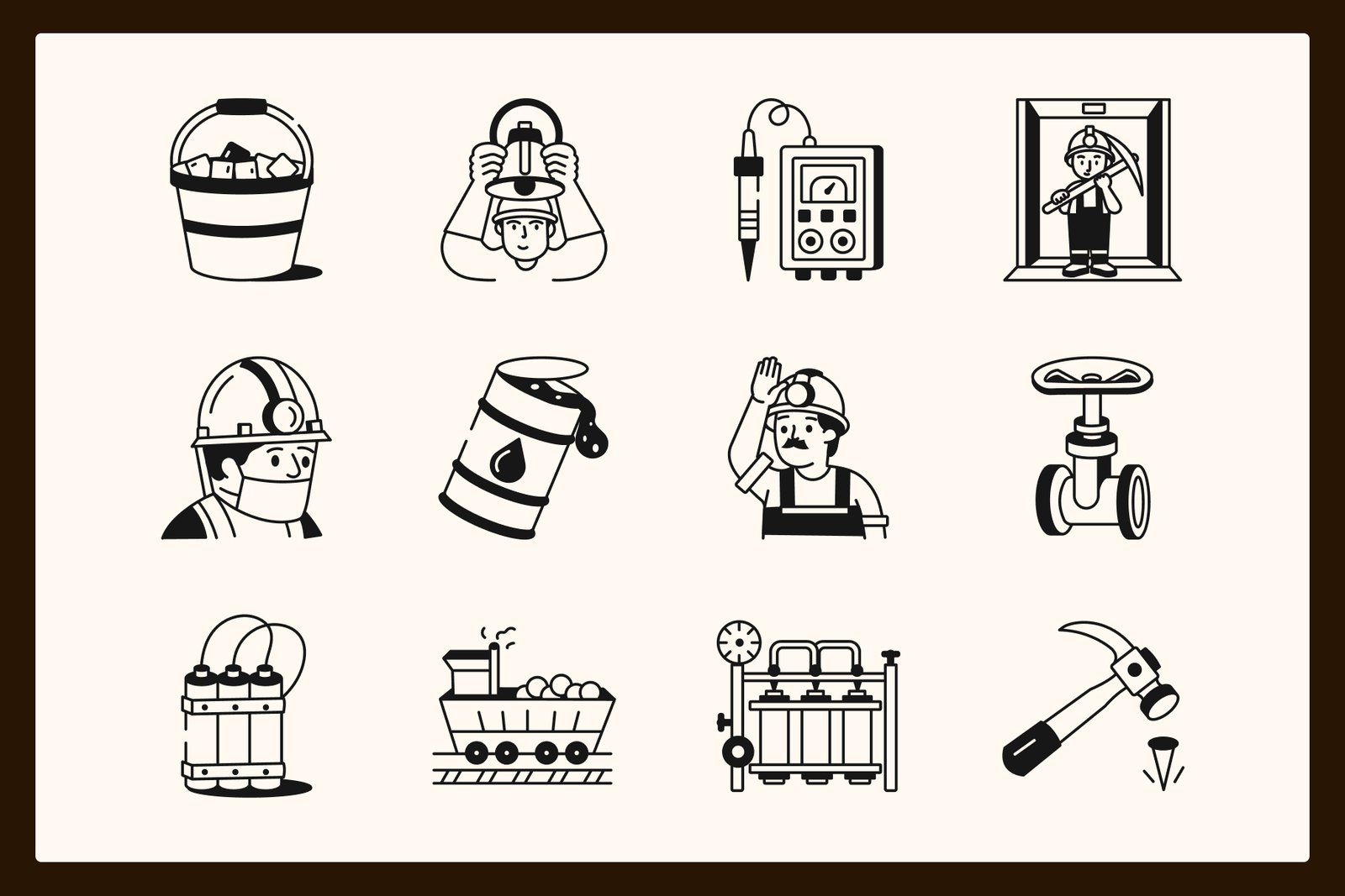 Coal Mine Industry Drawing