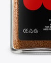 Square Glass Jar with Ground Allspice Mockup