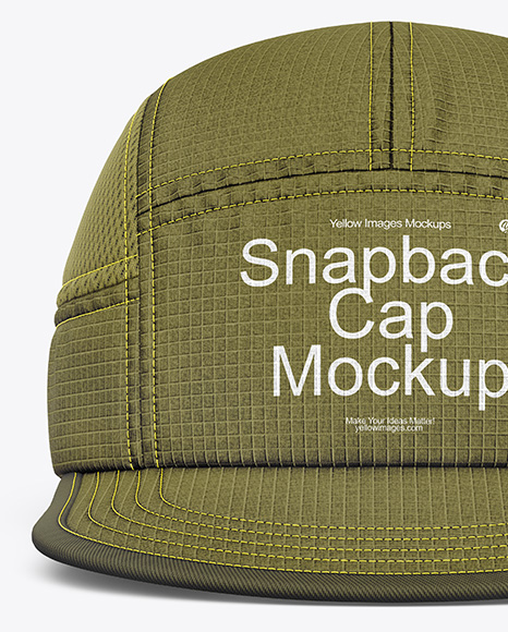 Ripstop Snapback Cap Mockup