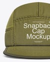 Ripstop Snapback Cap Mockup