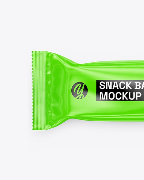 Glossy Snack Package Mockup