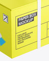 Cardboard Box with Lifting Slings Mockup