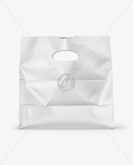 Paper Bag Mockup - Front View