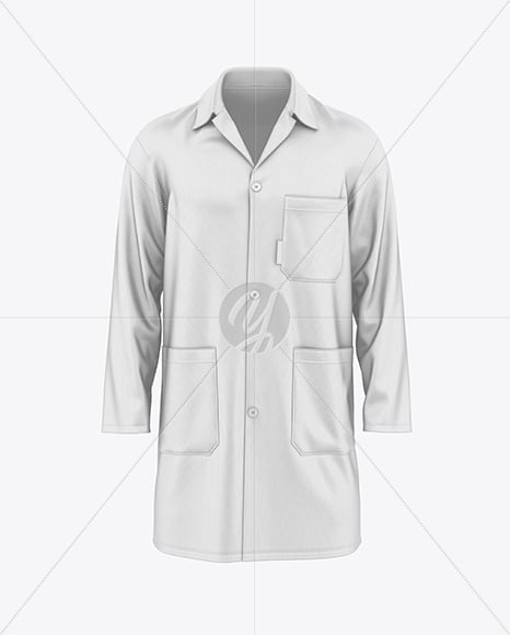 Lab Coat Mockup - Front View