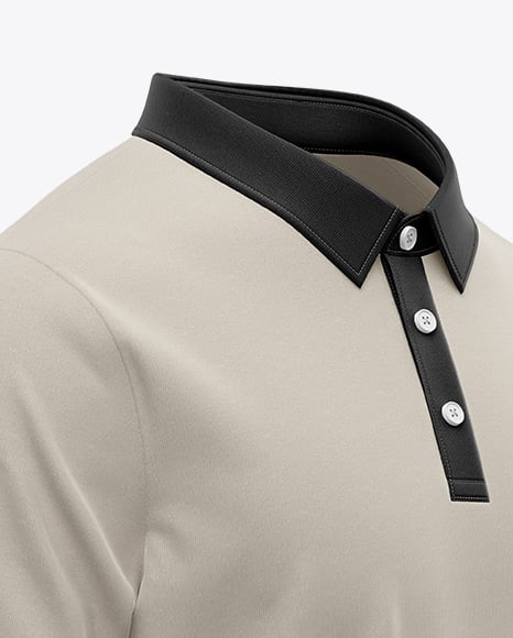 Men's Casual Polo Shirt Mockup