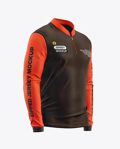 Jersey Mockup - Half Side View