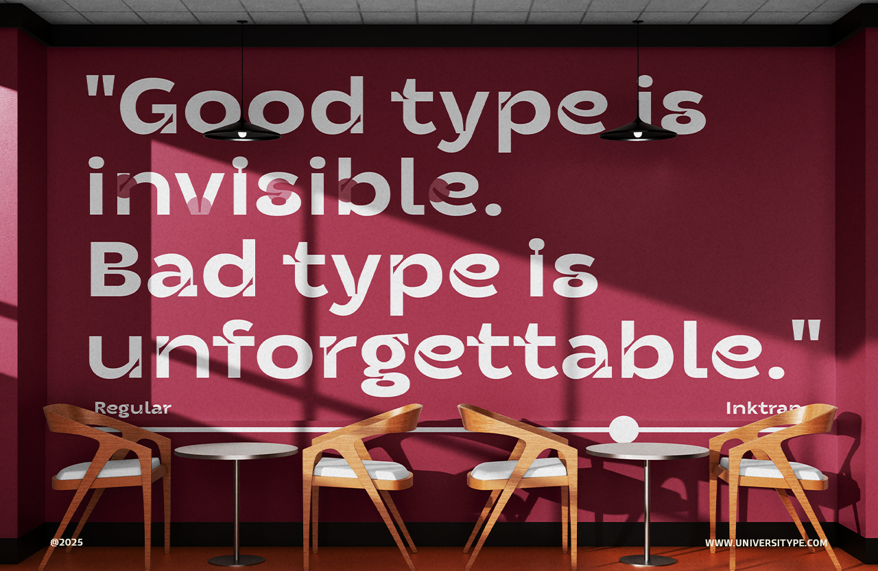 UT Wismenta - An Extreme Inktrap Sans Serif
