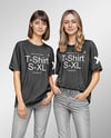Two Young Women Wearing T-shirts and Jeans Mockup