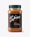 Plastic Jar with Steak Seasoning Mockup