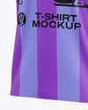 V-Neck T-Shirt Mockup - Half Side View