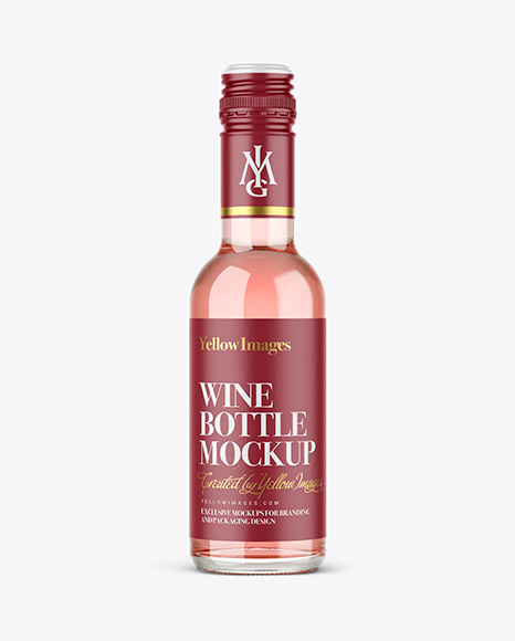 250ml Wine Bottle Mockup - Packaging mockups
