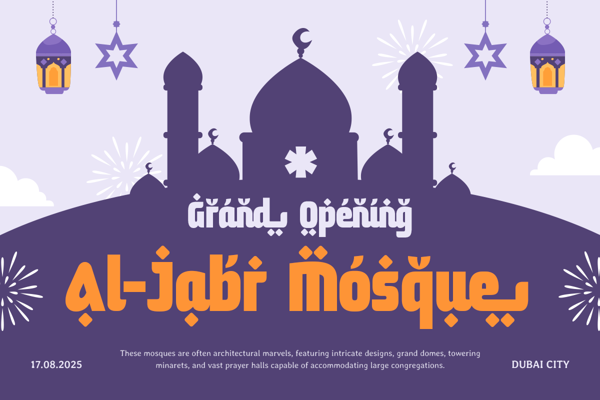 Awesome Ramadan - Modern Arabic Font