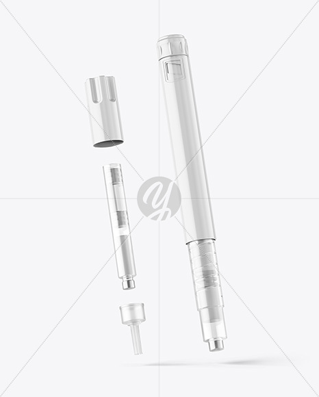 Glossy Insulin Pen Mockup