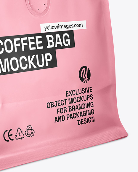 Matte Coffee Bag Mockup