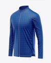 Full-Zip Long Sleeve Jersey Mockup