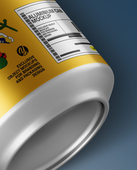 Aluminium Drink Can Mockup