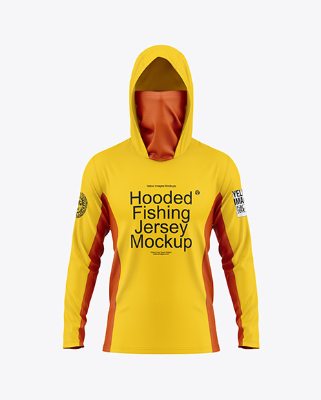 Hooded Fishing Jersey Mockup