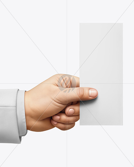 One Banknote in a Hand Mockup