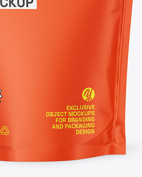 Matte Stand-up Pouch Mockup