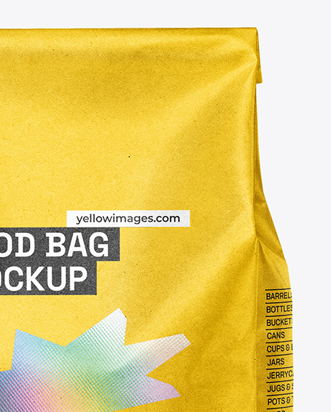 Kraft Paper Food Bag Mockup