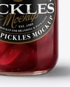 Clear Glass Jar with Pickled Beets Mockup