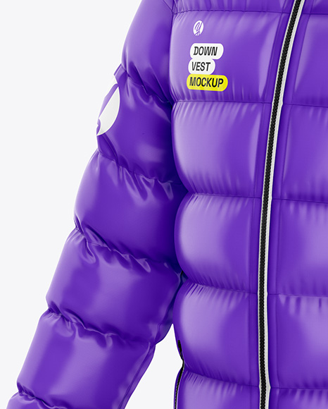 Glossy Down Jacket Mockup