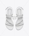 Pair of Women's Strappy Sandals Mockup
