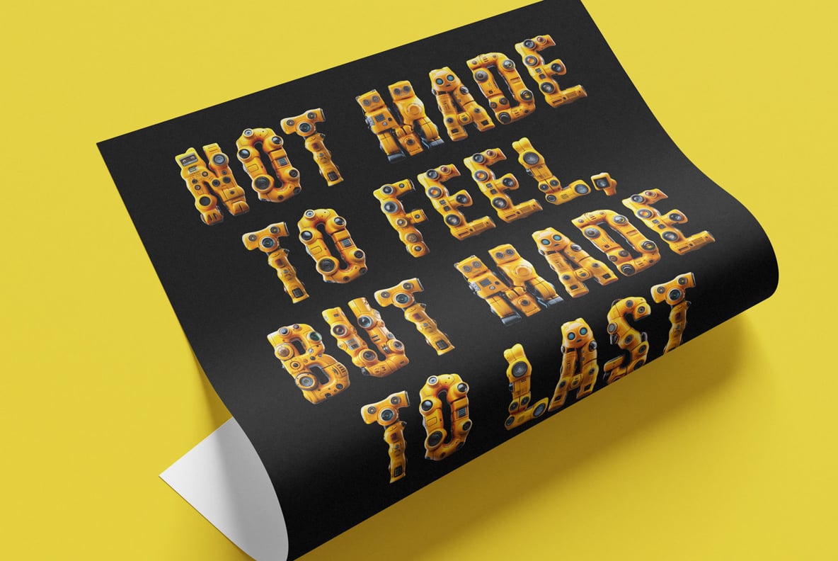 Yellow Robot Font